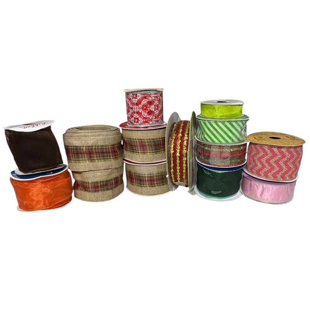 14 Assorted Decorative Ribbon Lot